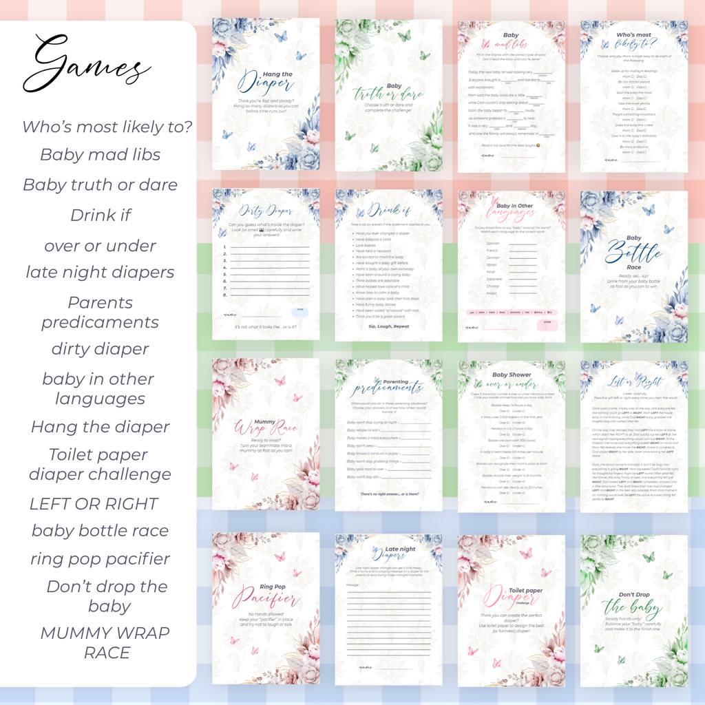Baby Shower Printables