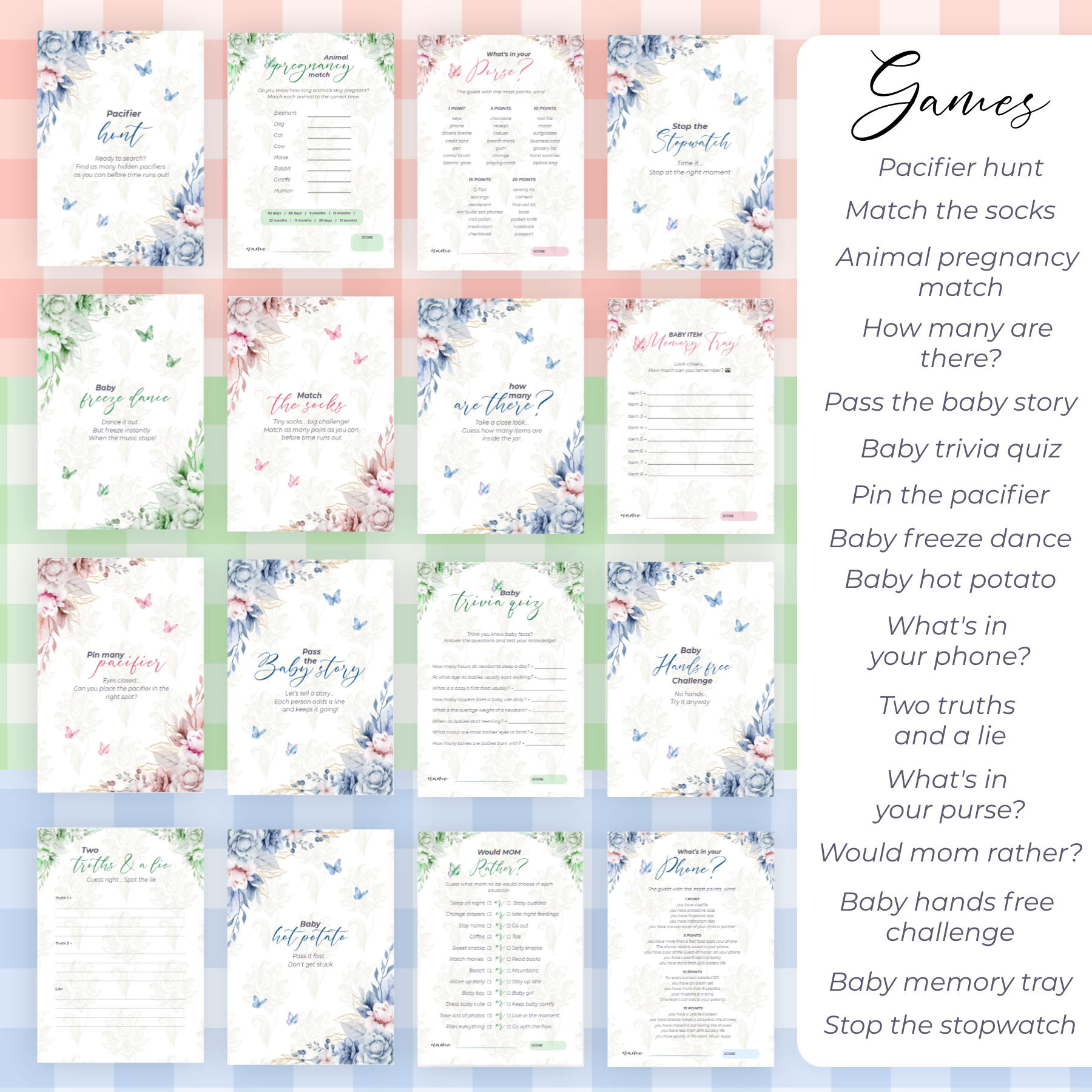 Baby Shower Printables