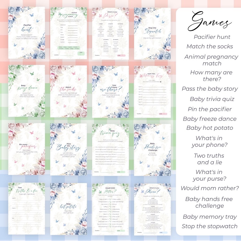 Baby Shower Printables