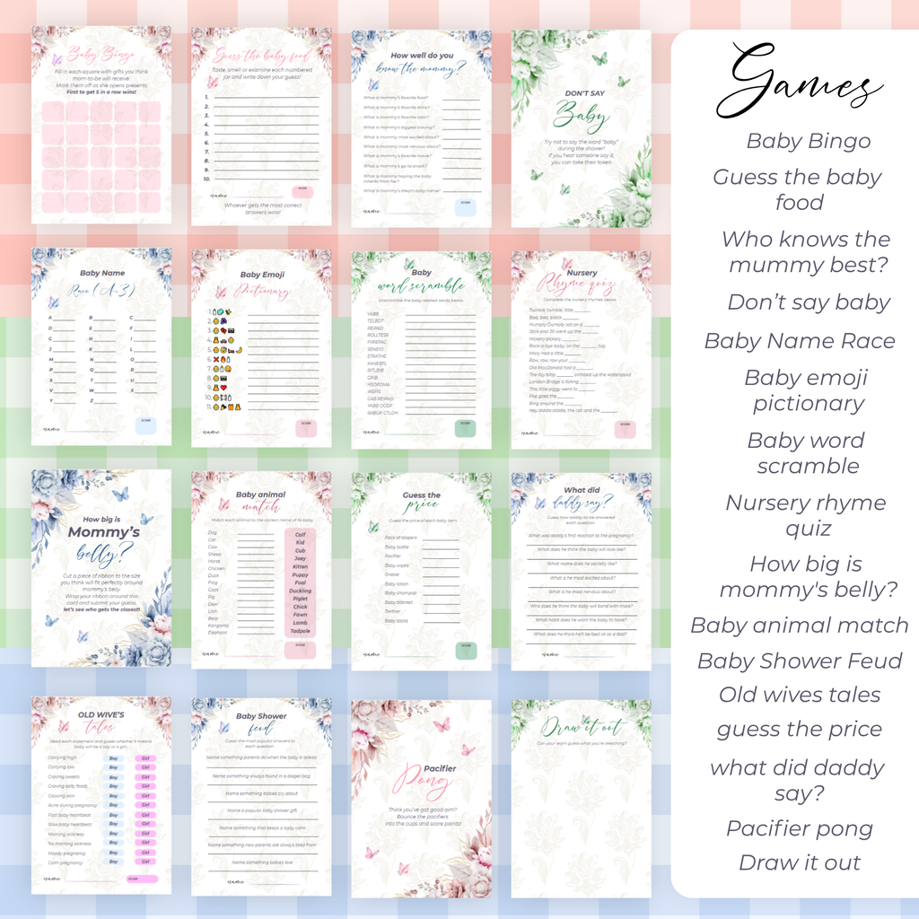 Baby Shower Printables